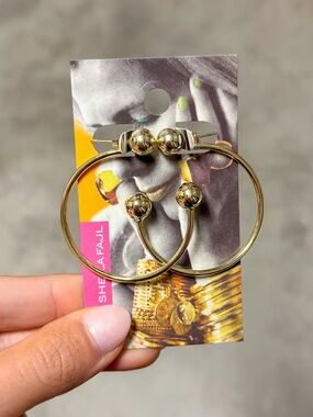 Sheila Fajl Celestial Hoops in Shiny 18k Gold